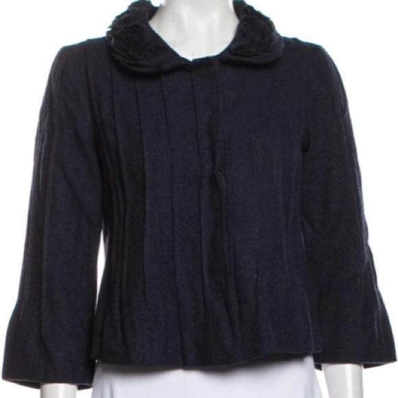 PHILOSOPHY DI Alberta Ferretti NEW Gray Wool Evening Jacket size 6 - Picture 1 of 15